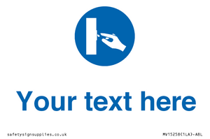 Custom Use Switch Sign